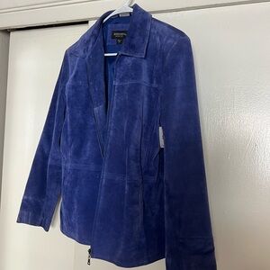 Beautiful rare Nordstrom vintage blue suede jacket.